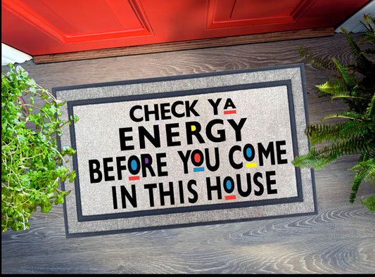 Check Your Energy Door Mat