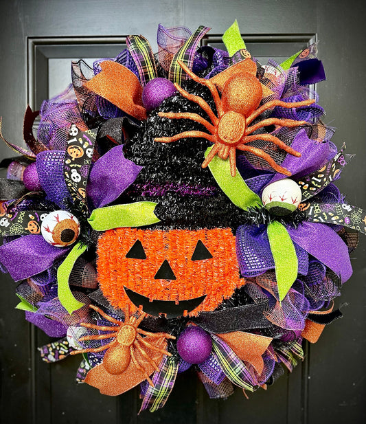Pumpkin Halloween Wreath