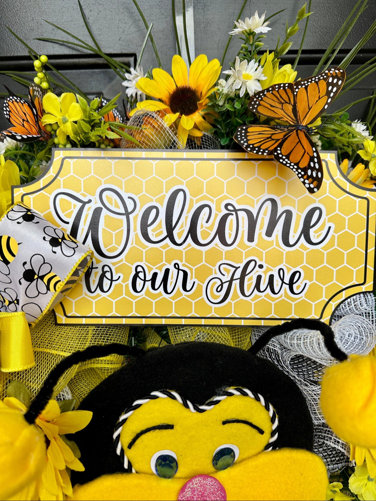 Honey Bee Wreath