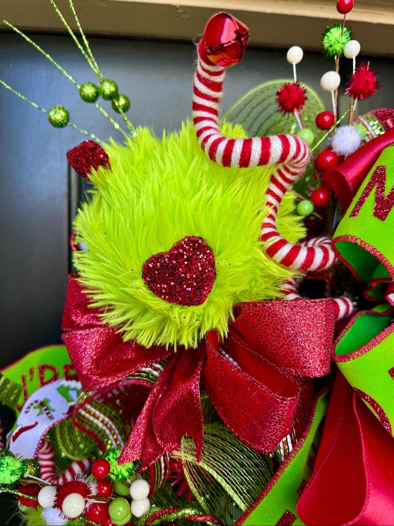 Grinch Feet Christmas Wreath