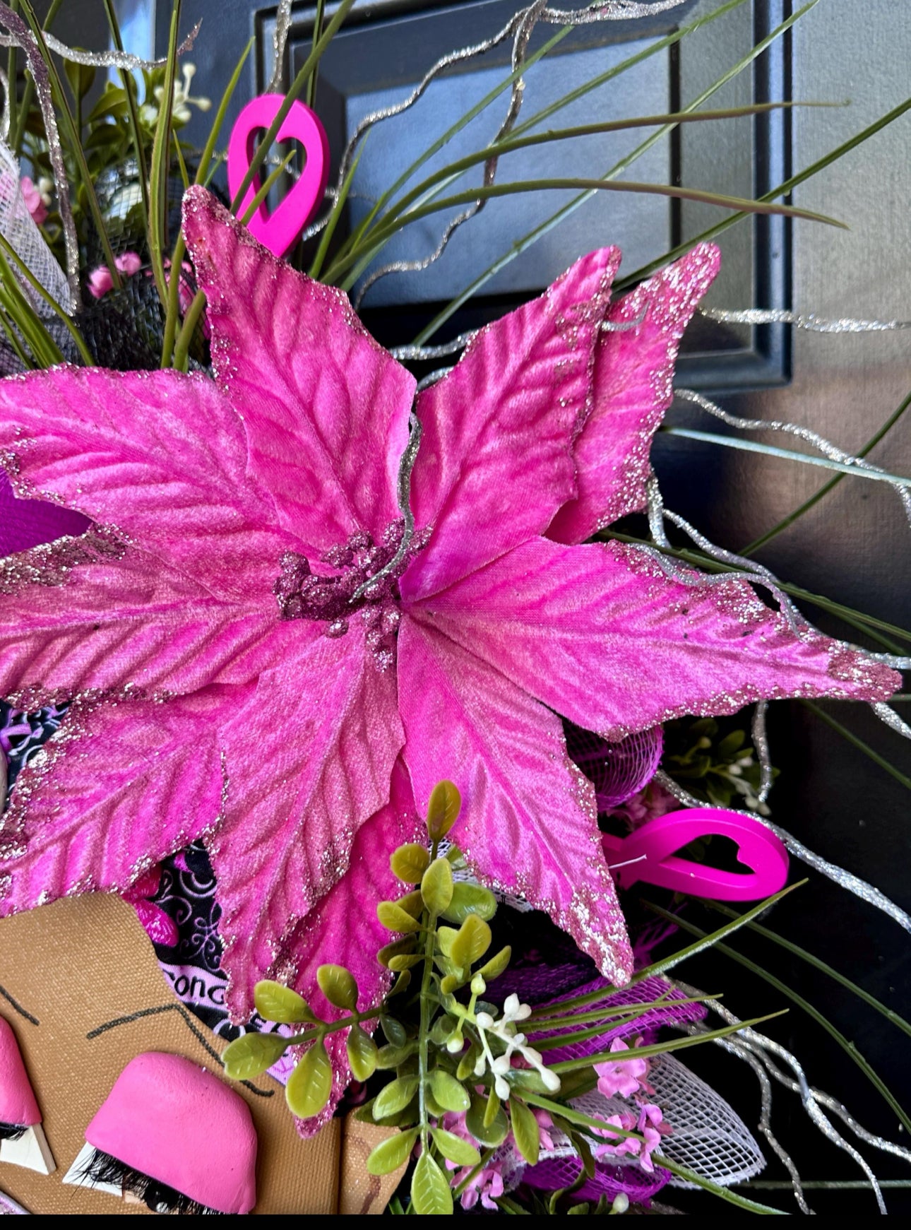 Breast Cancer Awareness Wreath
