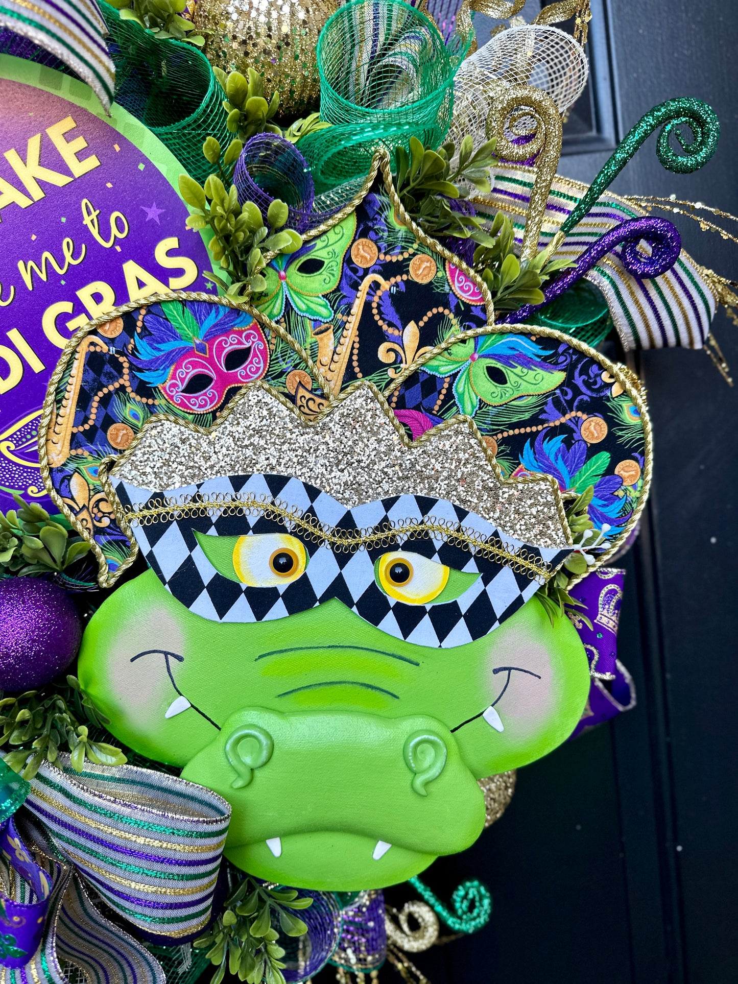 Mardi Gras Wreath