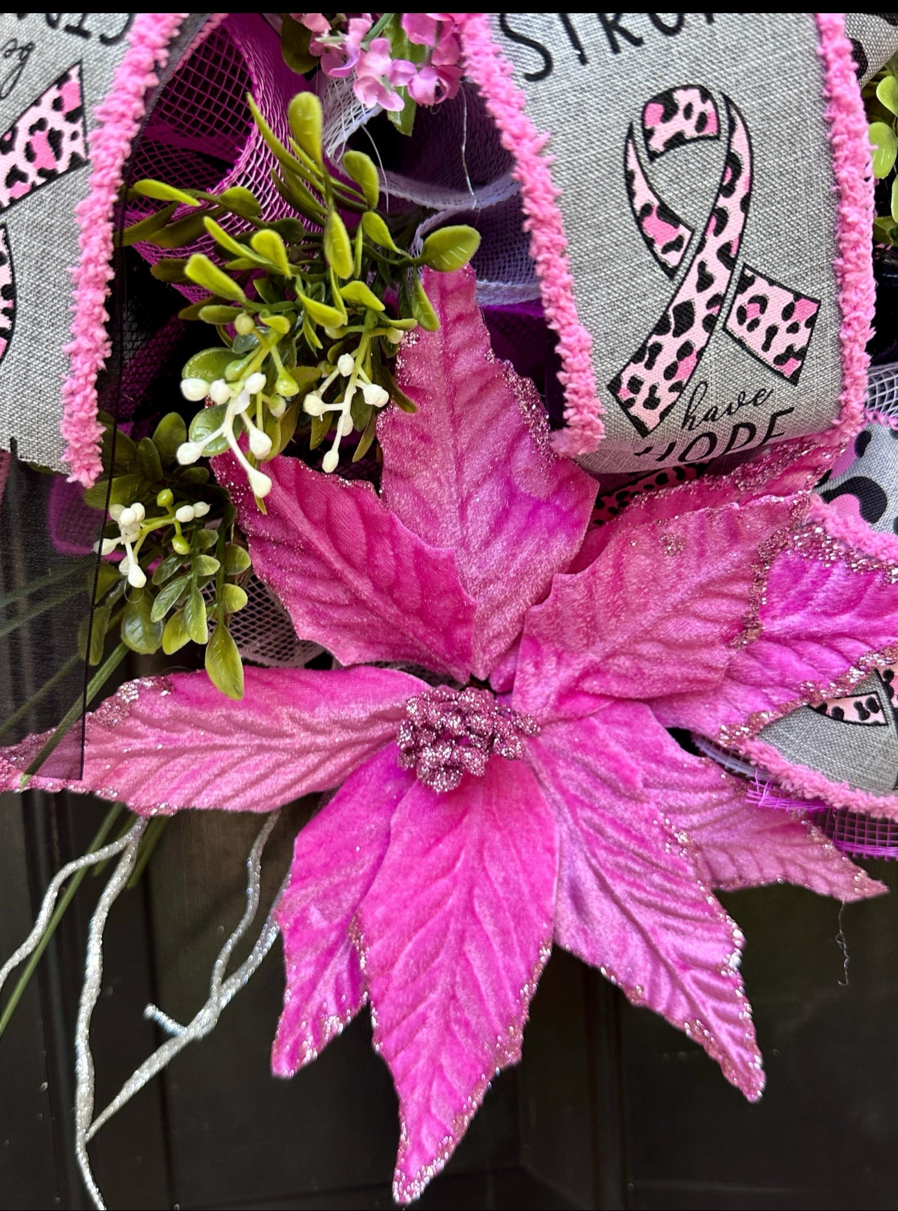 Breast Cancer Awareness Wreath