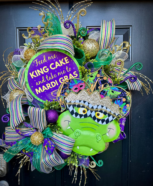 Mardi Gras Wreath