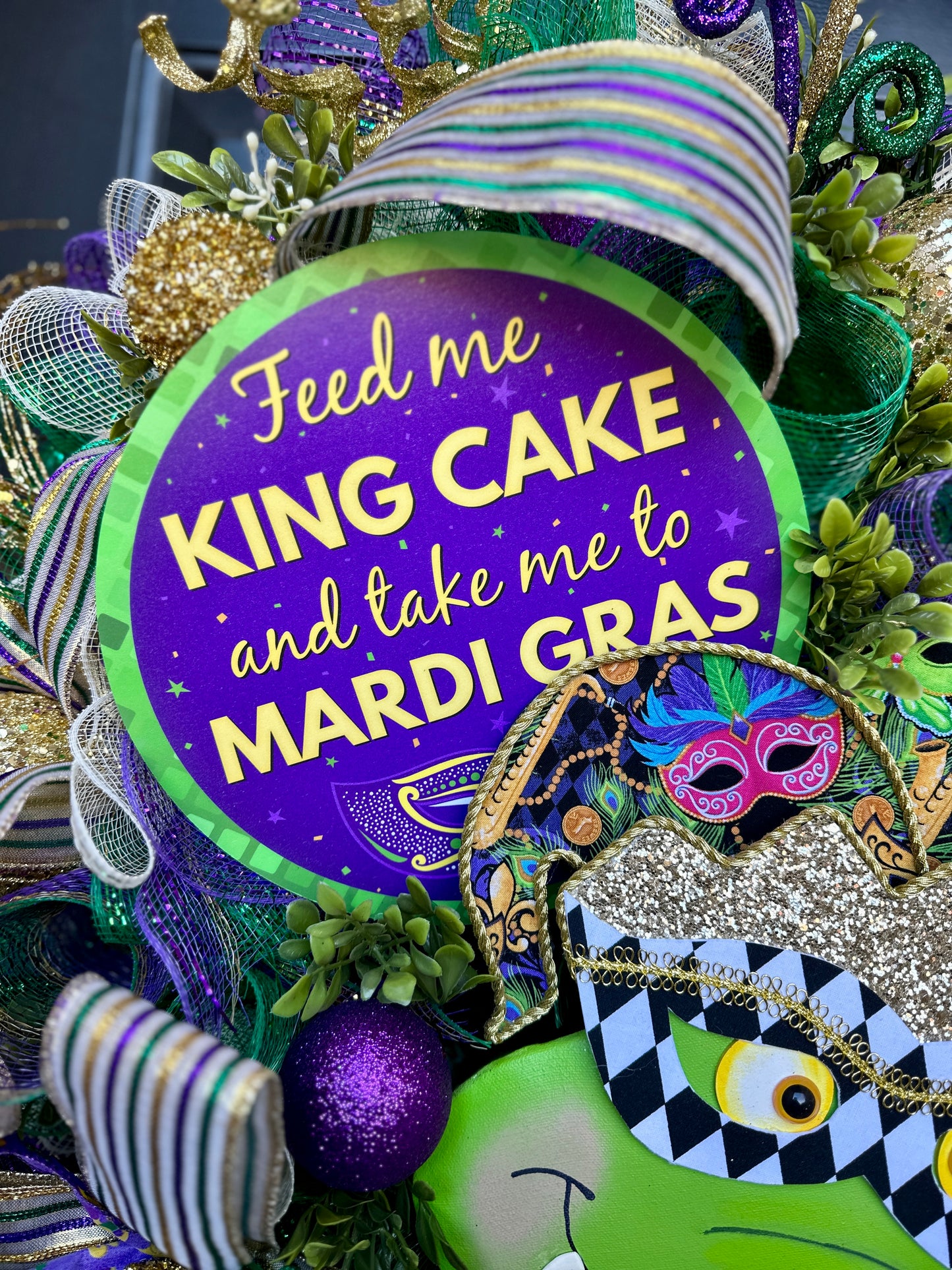 Mardi Gras Wreath
