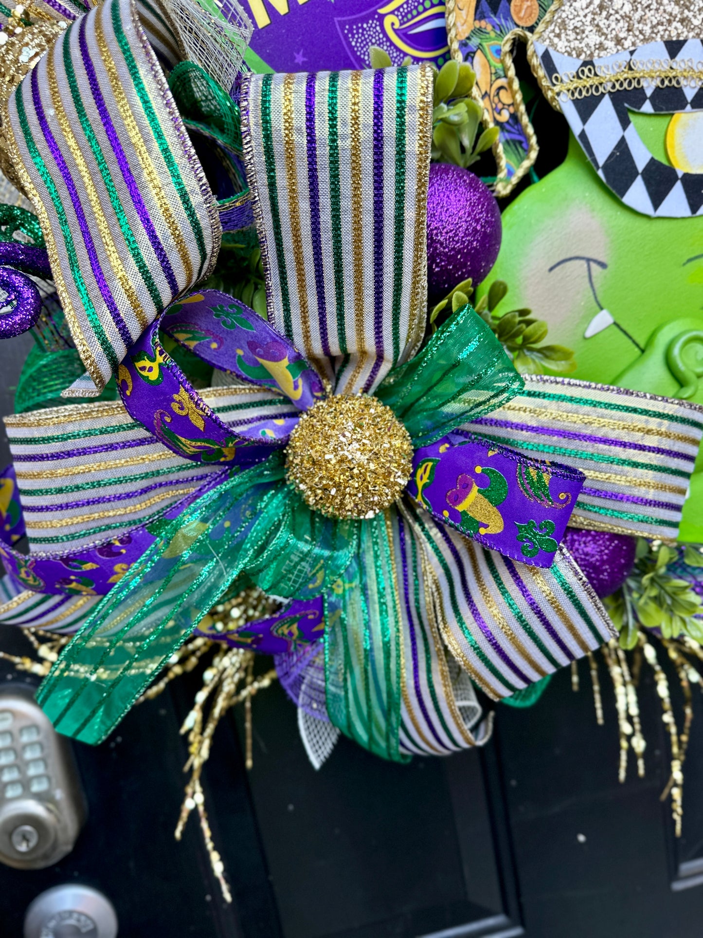 Mardi Gras Wreath
