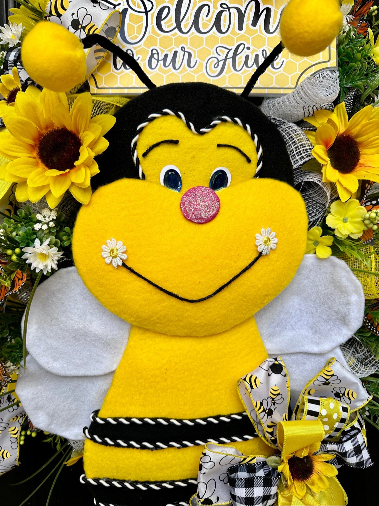 Honey Bee Wreath